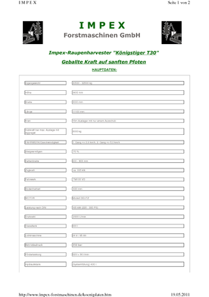 Utilaje de recoltat bușteni Impex Königstiger T 30 Gigant