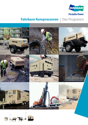 Compresoare de aer portabile - diesel, electrice, pe benzină Doosan 12/250