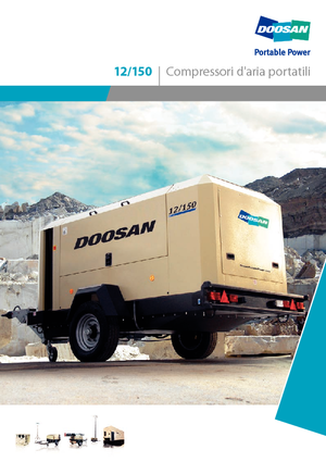 Compresoare de aer portabile - diesel, electrice, pe benzină Doosan 12/150