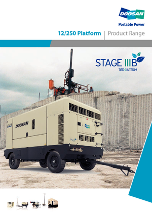 Compresoare de aer portabile - diesel, electrice, pe benzină Doosan 12/250