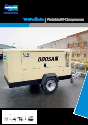 Compresoare de aer portabile - diesel, electrice, pe benzină Doosan 14/115 