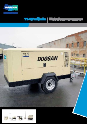 Compresoare de aer portabile - diesel, electrice, pe benzină Doosan 14/115 