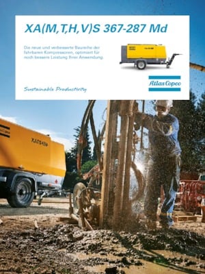 Compresoare de aer portabile - diesel, electrice, pe benzină Atlas Copco XATS 327 MD
