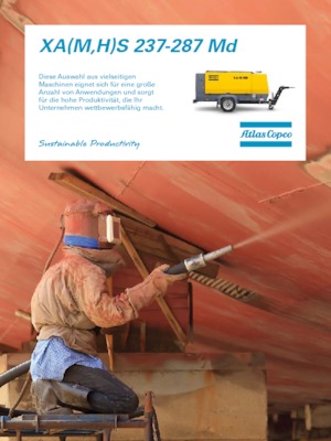 Compresoare de aer portabile - diesel, electrice, pe benzină Atlas Copco XAMS 287 MD
