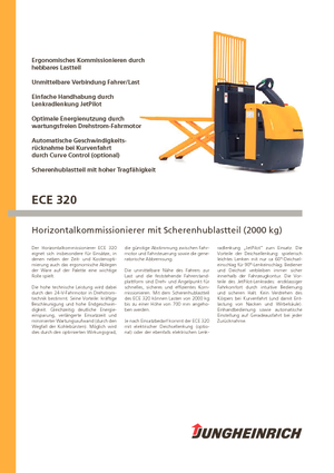 Order pickers (preparatoare de comenzi) Jungheinrich ECE 320