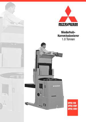 Order pickers (preparatoare de comenzi) Mitsubishi OPBL10NF