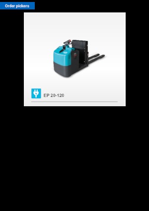 Order pickers (preparatoare de comenzi) Baoli EP 20-120