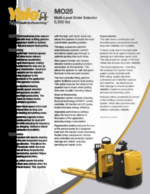 Order pickers (preparatoare de comenzi) Yale MO25