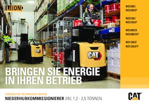 Order pickers (preparatoare de comenzi) Caterpillar NO20N2X