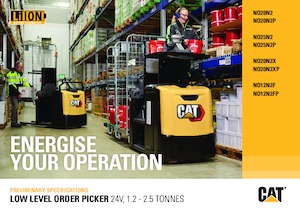 Order pickers (preparatoare de comenzi) Caterpillar NO20N2XP