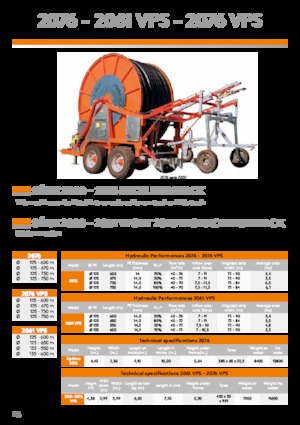 Tambururi pentru înfășurat furtunul IRRIFRANCE 2061 135/550