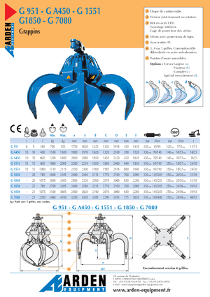 Graifăre hidraulice Arden G 951