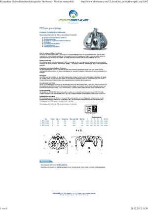 Graifăre hidraulice Idrobenne PFO 6/280