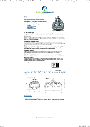 Graifăre hidraulice Idrobenne PFV 6/250
