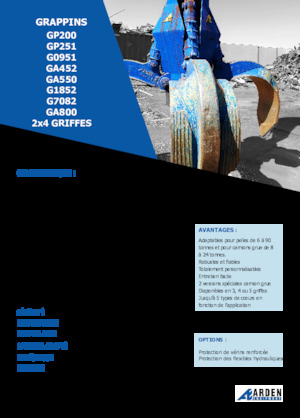 Graifăre hidraulice Arden GA550