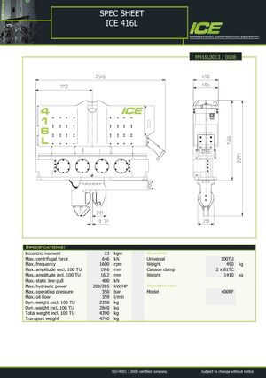 Ciocane vibratoare ICE 416 L