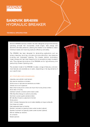 Ciocane hidraulice Sandvik BR4099i