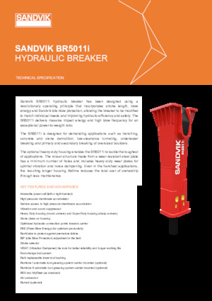 Ciocane hidraulice Sandvik BR5011i