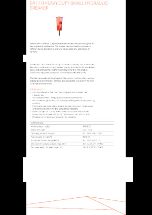 Ciocane hidraulice Sandvik BR777i