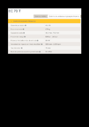 Ciocane hidraulice Epiroc EC 70 T