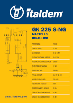 Ciocane hidraulice Italdem GK 225 S-NG