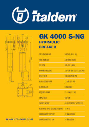 Ciocane hidraulice Italdem GK 4000 S-NG