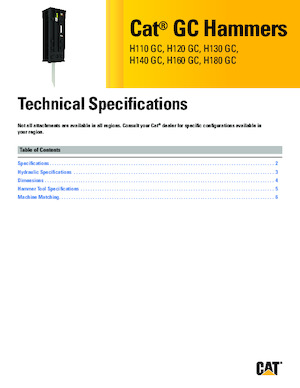 Ciocane hidraulice Caterpillar H180 GC