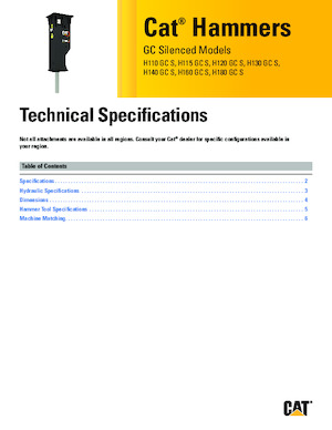 Ciocane hidraulice Caterpillar H140GC S 