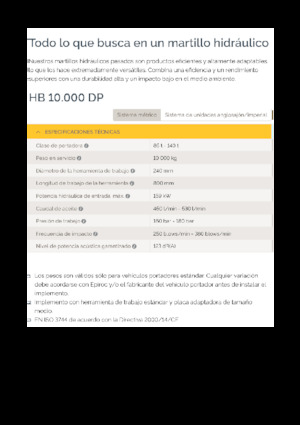 Ciocane hidraulice Epiroc HB 10000 DP
