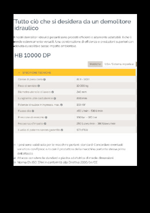 Ciocane hidraulice Epiroc HB 10000 DP