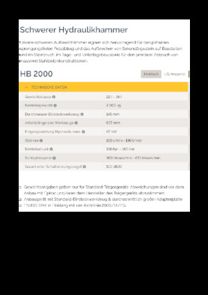 Ciocane hidraulice Epiroc HB 2000