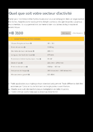 Ciocane hidraulice Epiroc HB 3100