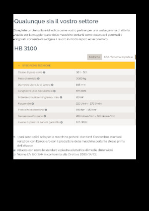 Ciocane hidraulice Epiroc HB 3100