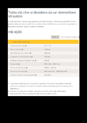 Ciocane hidraulice Epiroc HB 4100