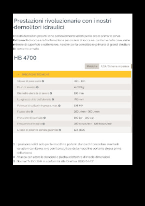 Ciocane hidraulice Epiroc HB 4700