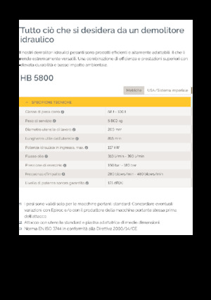 Ciocane hidraulice Epiroc HB 5800