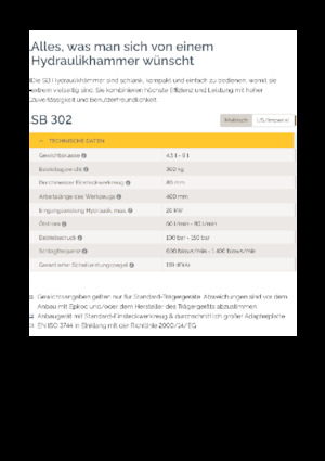 Ciocane hidraulice Epiroc SB 302