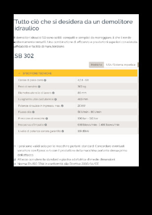 Ciocane hidraulice Epiroc SB 302