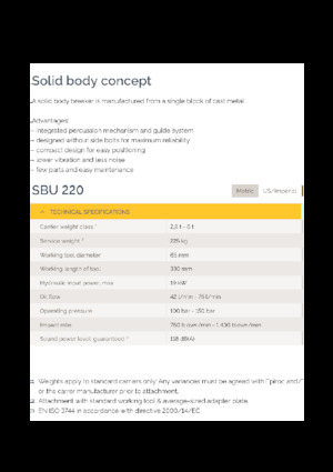 Ciocane hidraulice Epiroc SBU 220