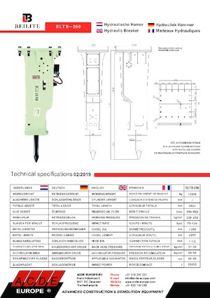 Ciocane hidraulice ACDE ASB260