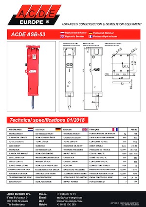 Ciocane hidraulice ACDE ASB53