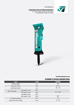 Ciocane hidraulice Everdigm EHB03