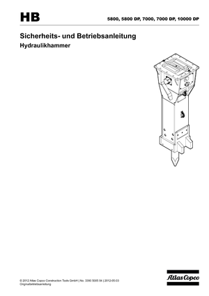 Ciocane hidraulice Atlas Copco HB 7000
