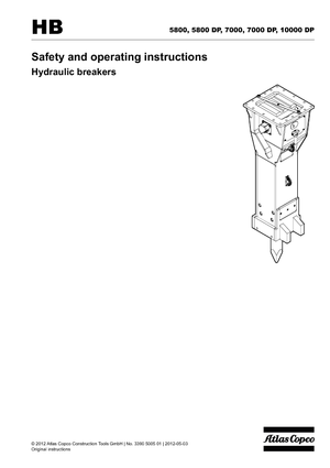 Ciocane hidraulice Atlas Copco HB 7000