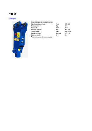 Ciocane hidraulice Vistarini VH 60