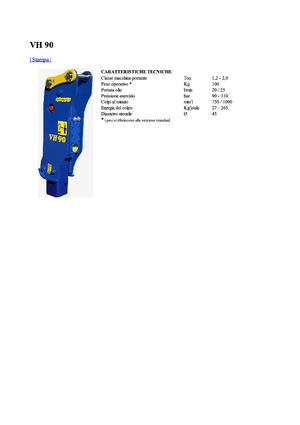 Ciocane hidraulice Vistarini VH 90