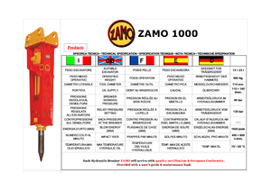 Ciocane hidraulice Zamo Zamo 1000