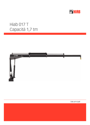 Macarale electrice de încărcare Hiab 017 T-2 PTO