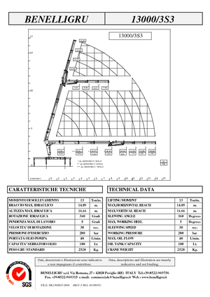 Macarale hidraulice de încărcare Benelligru 13000/3 S 3