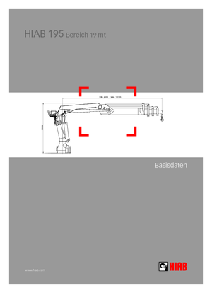 Macarale hidraulice de încărcare Hiab 195-4 Jib 30